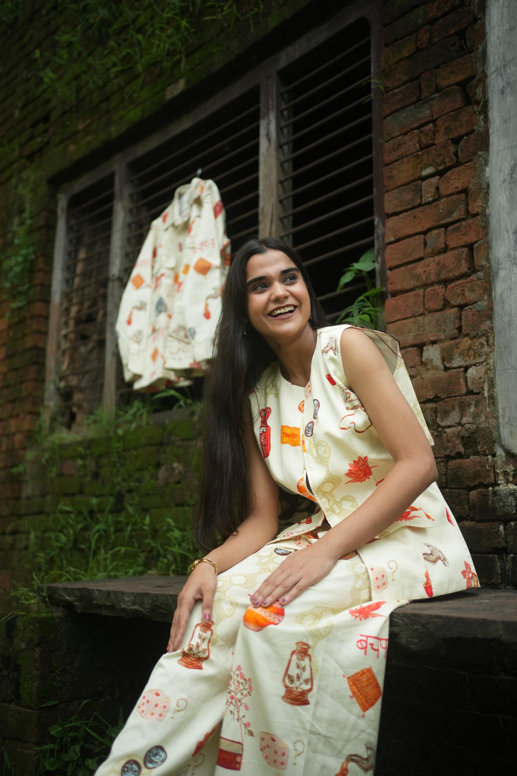 NOOR CO-ORD SET IN GULLAK PRINT