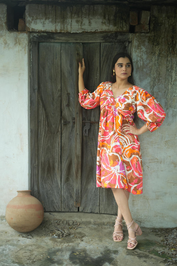 SUHANI DRESS IN RASNA PRINT