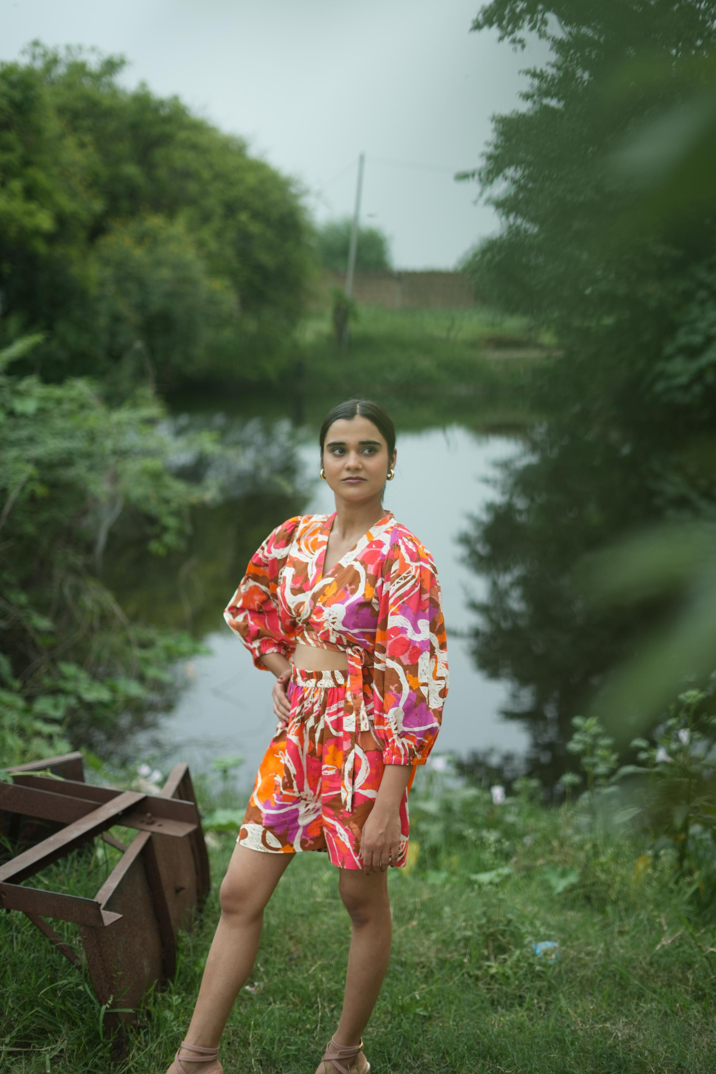 CHANCHAL CO-ORD SET IN RASNA PRINT