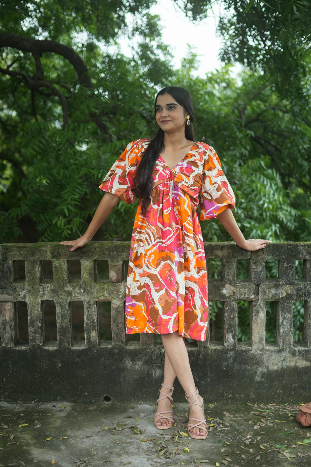 SUHANI DRESS IN RASNA PRINT