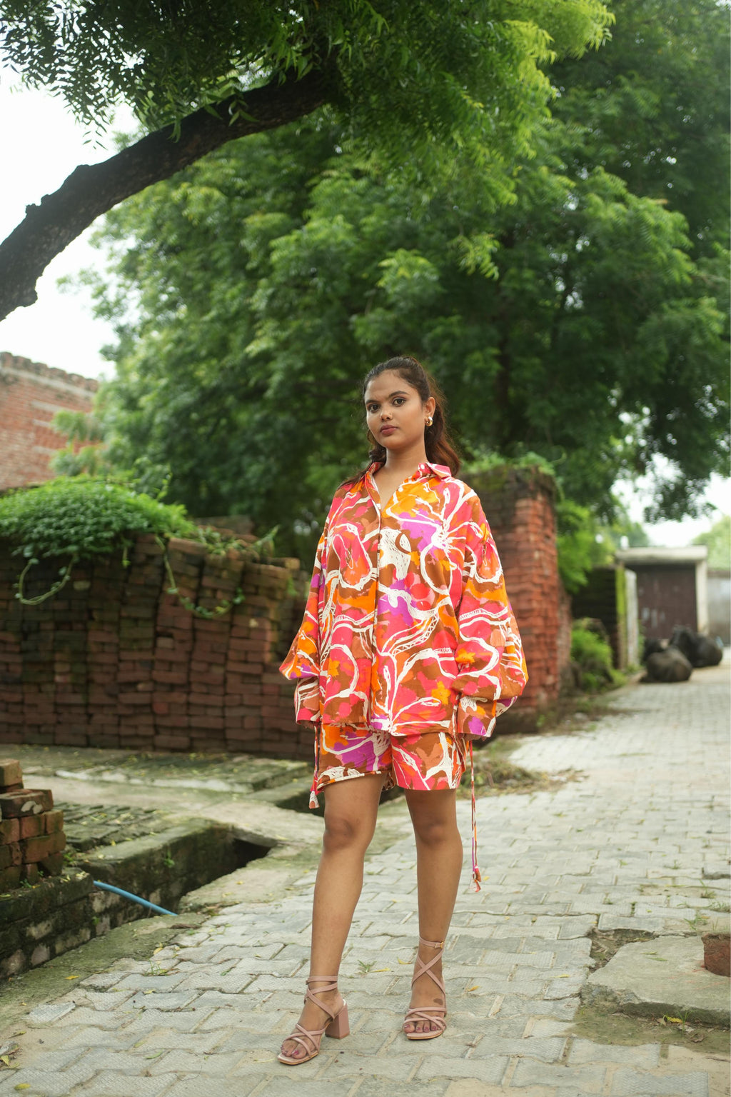 DORI CO-ORD SET IN RASNA PRINT