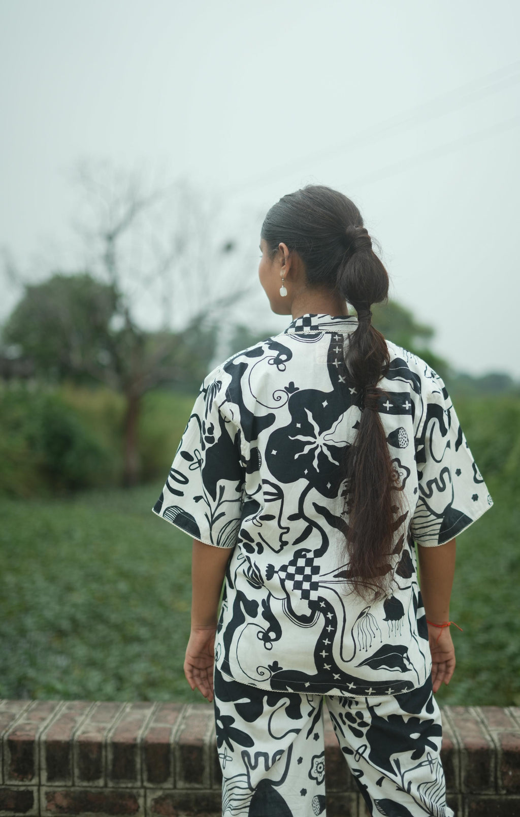 SIKKA CO-ORD SET IN SIYAHI PRINT