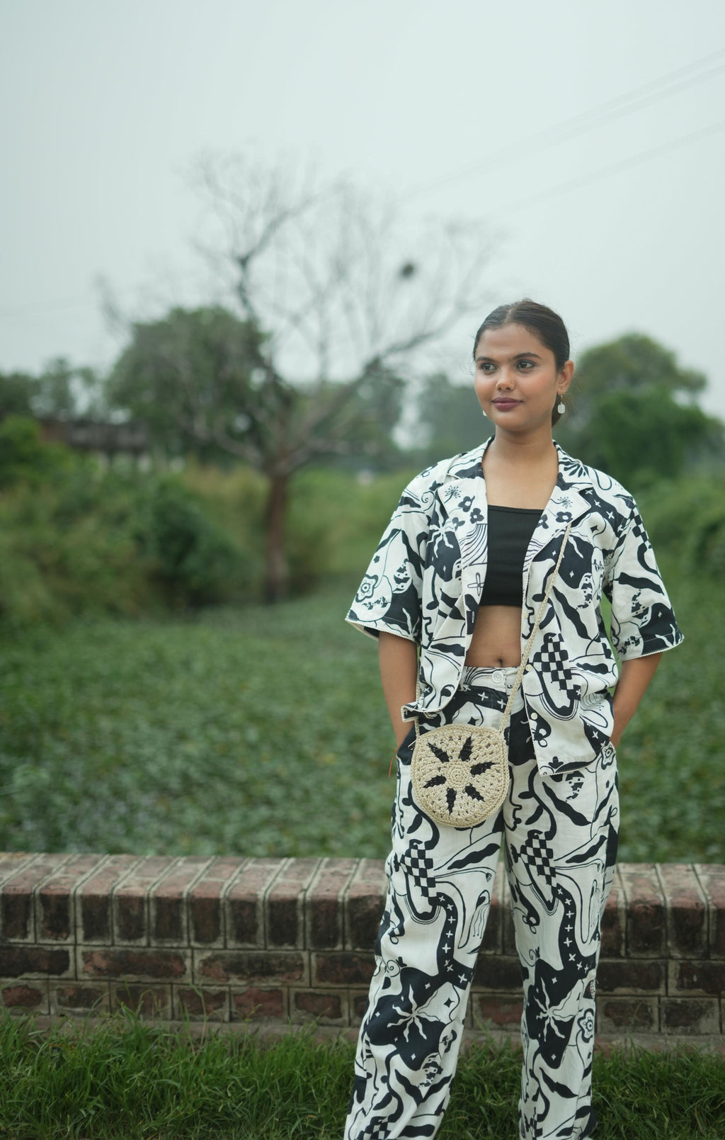 SIKKA CO-ORD SET IN SIYAHI PRINT