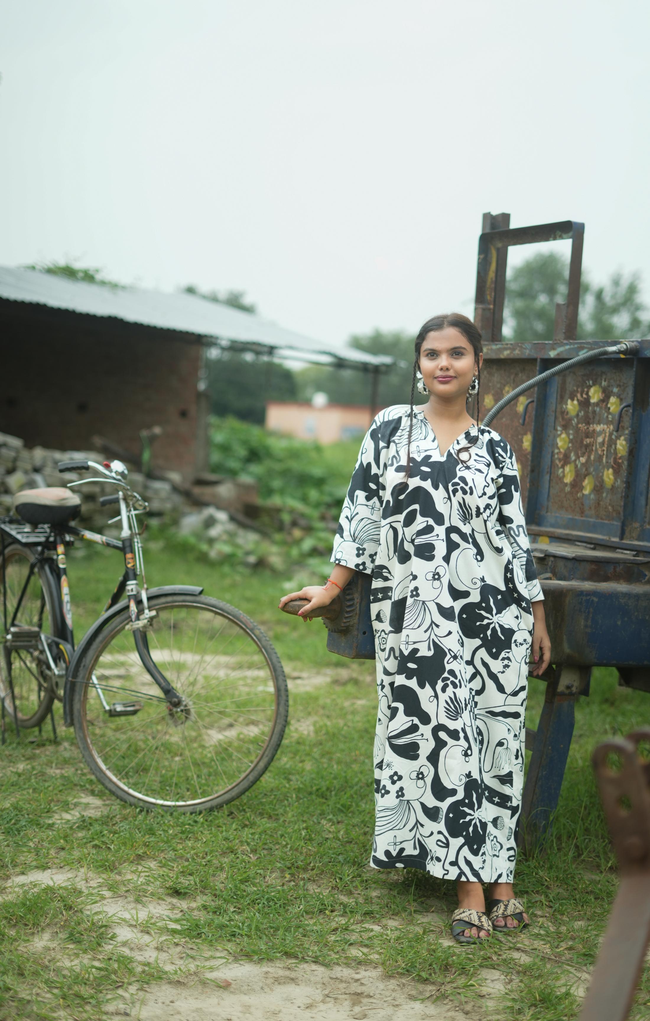 LIFAFA MAXI DRESS IN SIYAHI PRINT