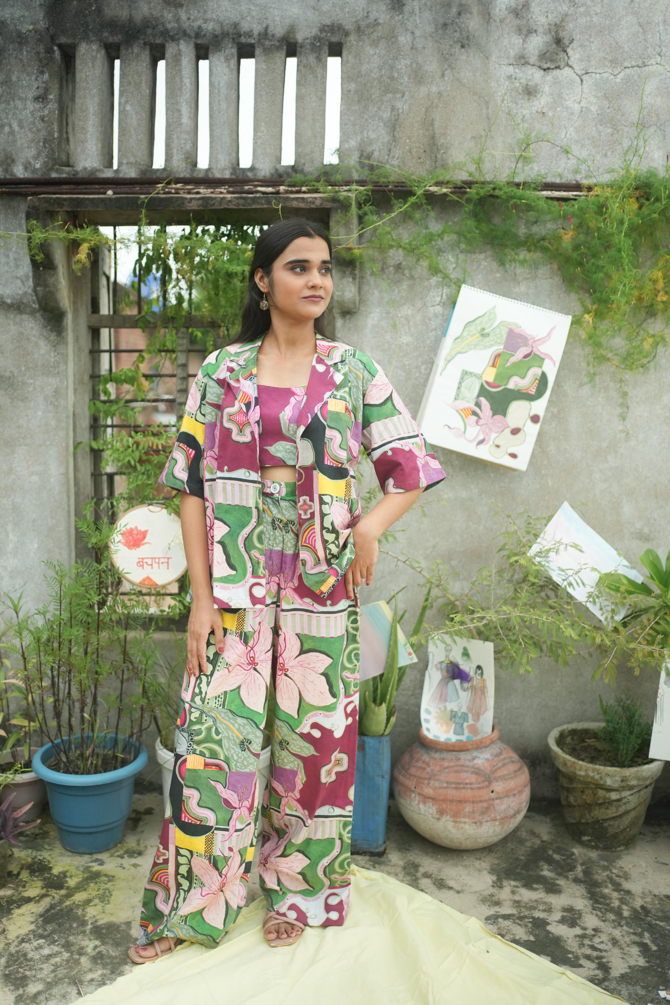 RIM JHIM CO-ORD SET IN BAGEECHA PRINT