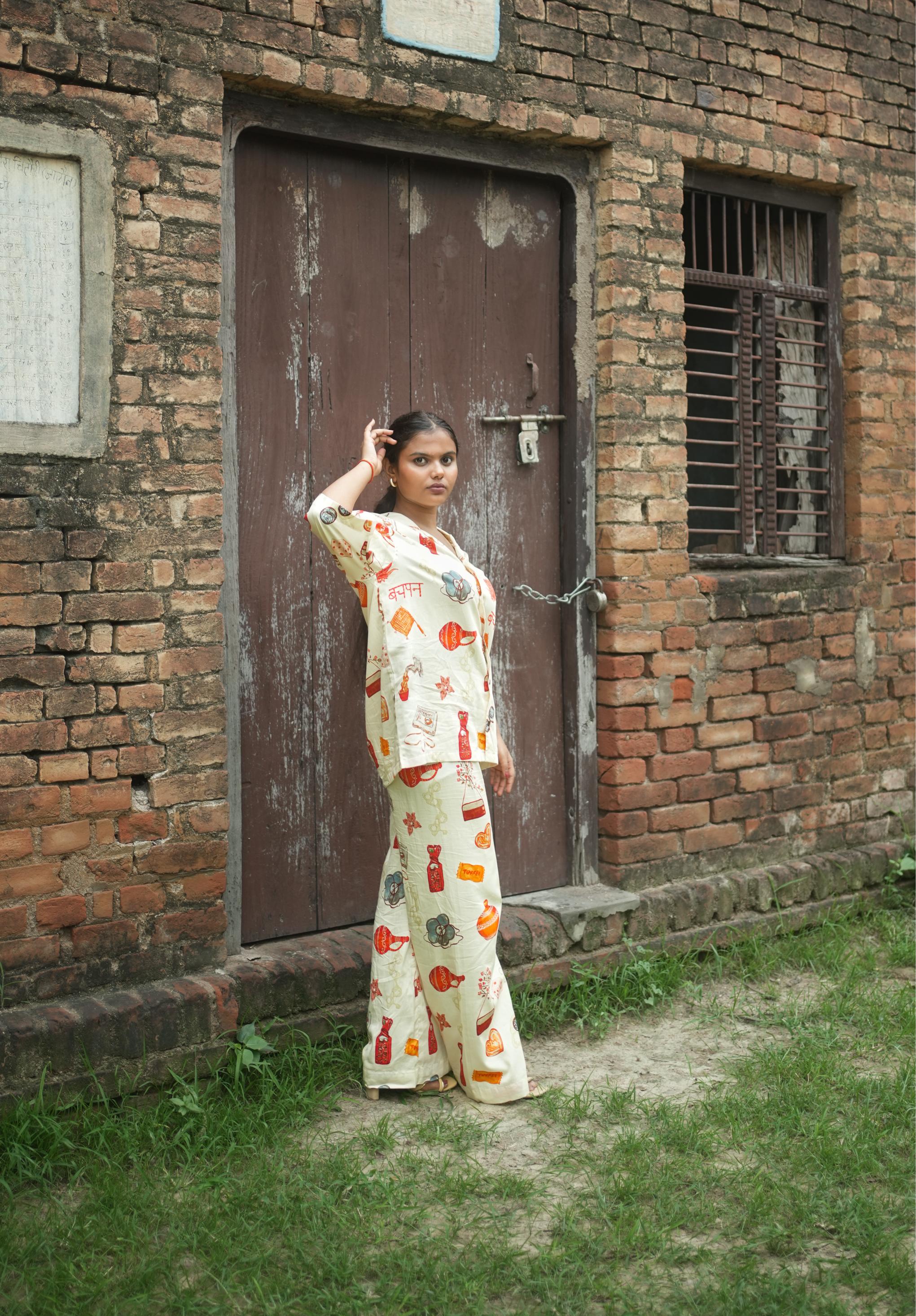 BHOR CO-ORD SET IN GULLAK PRINT