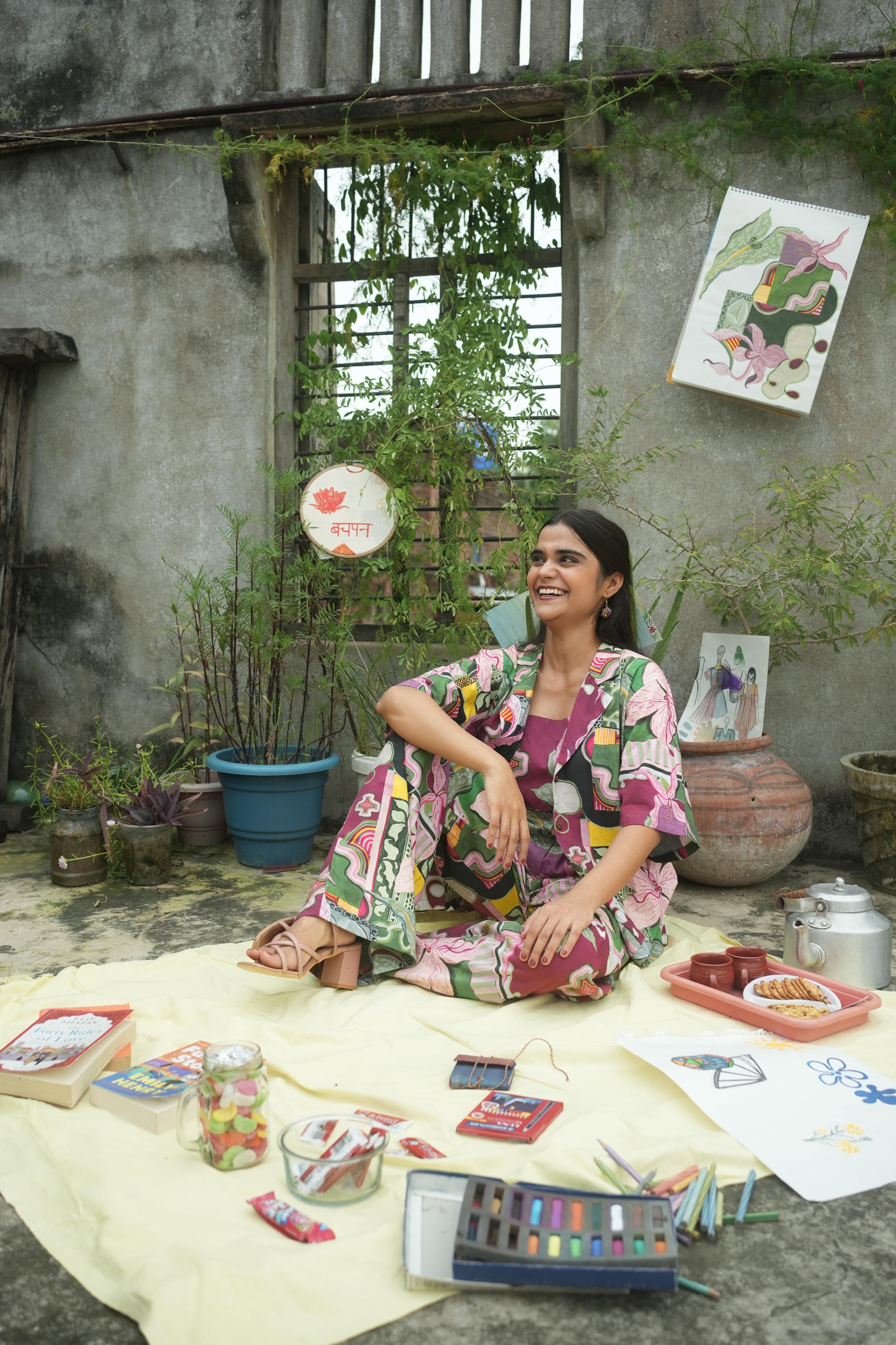 RIM JHIM CO-ORD SET IN BAGEECHA PRINT