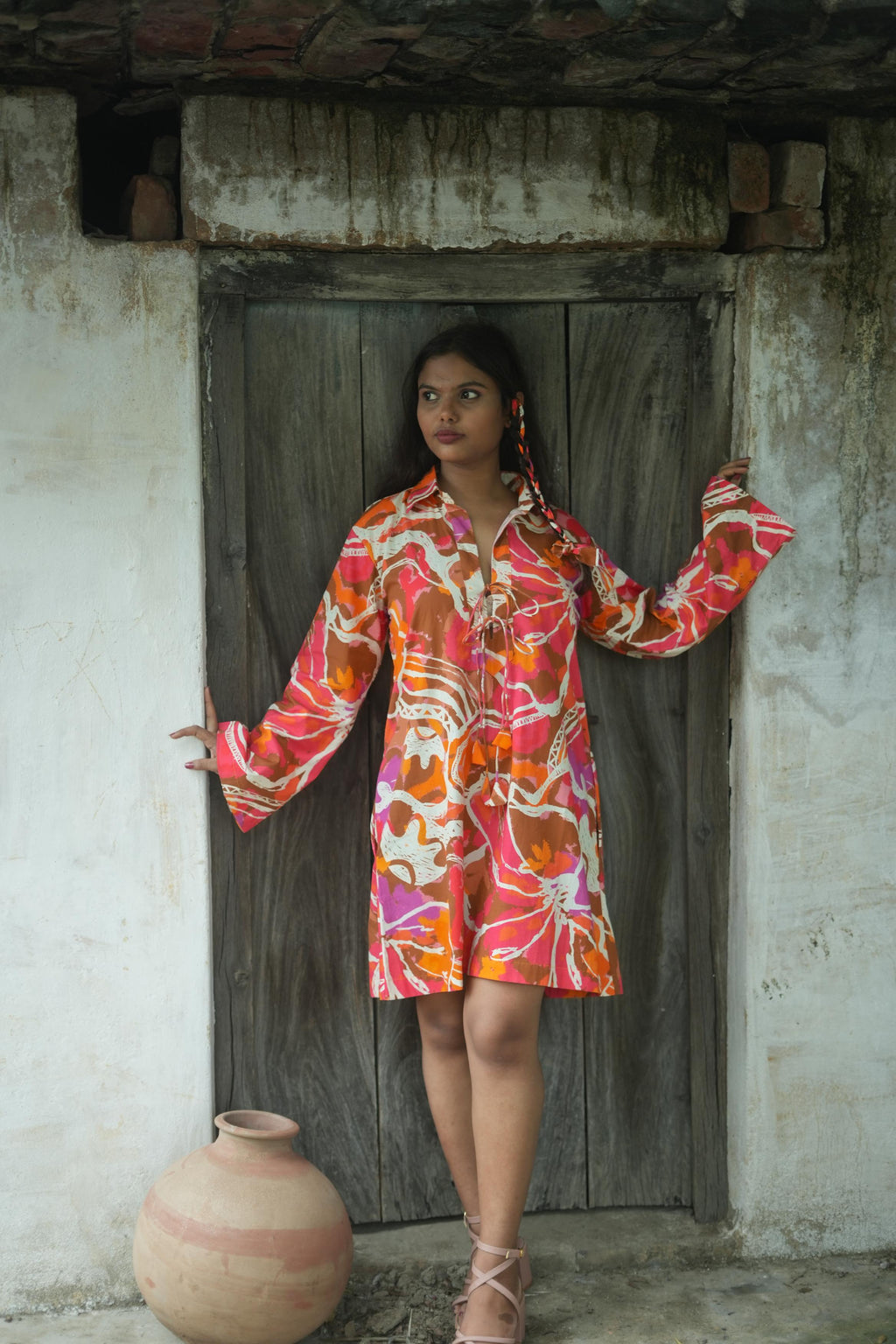 GUDIYA DRESS IN RASNA PRINT