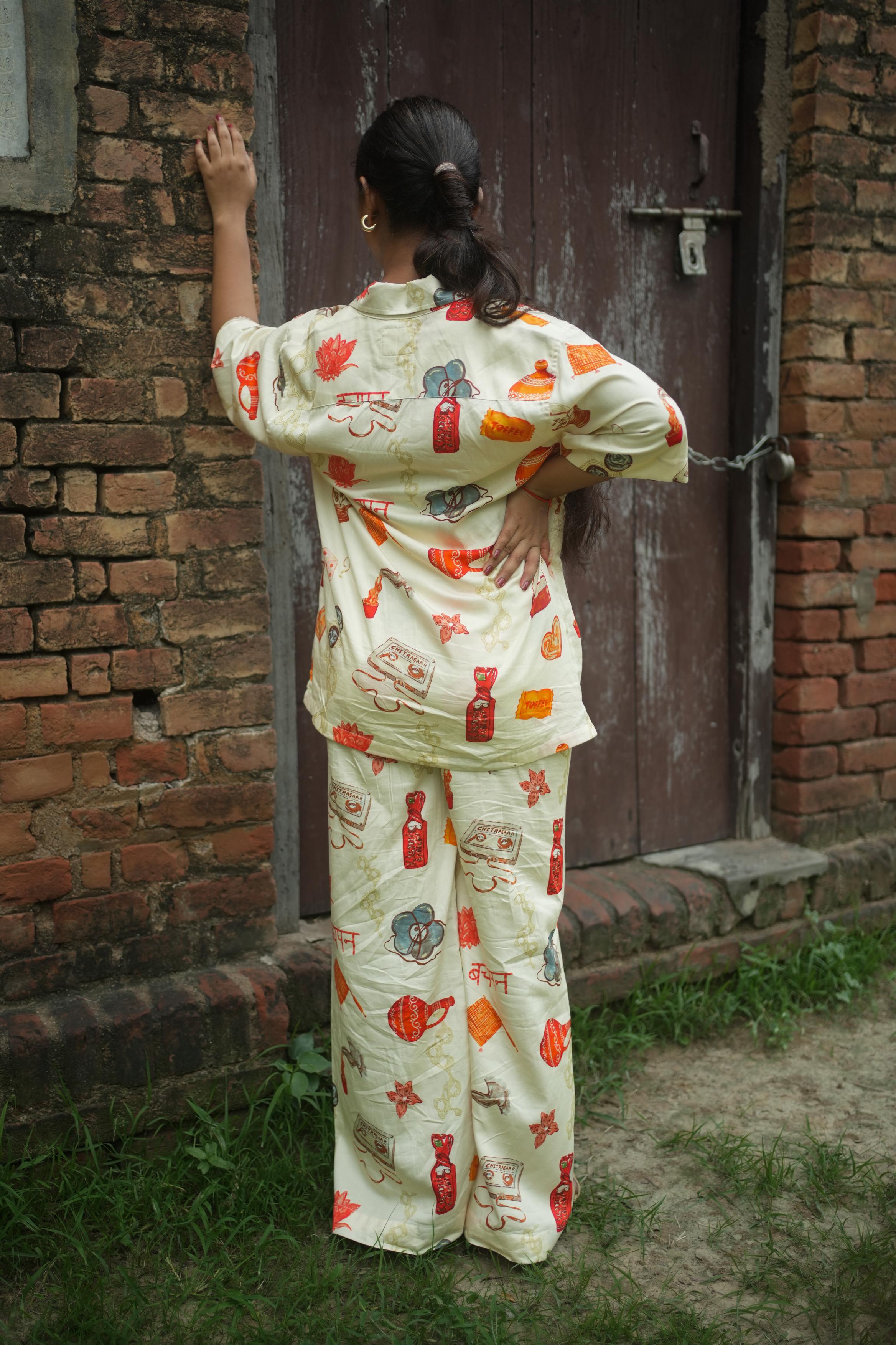 BHOR CO-ORD SET IN GULLAK PRINT