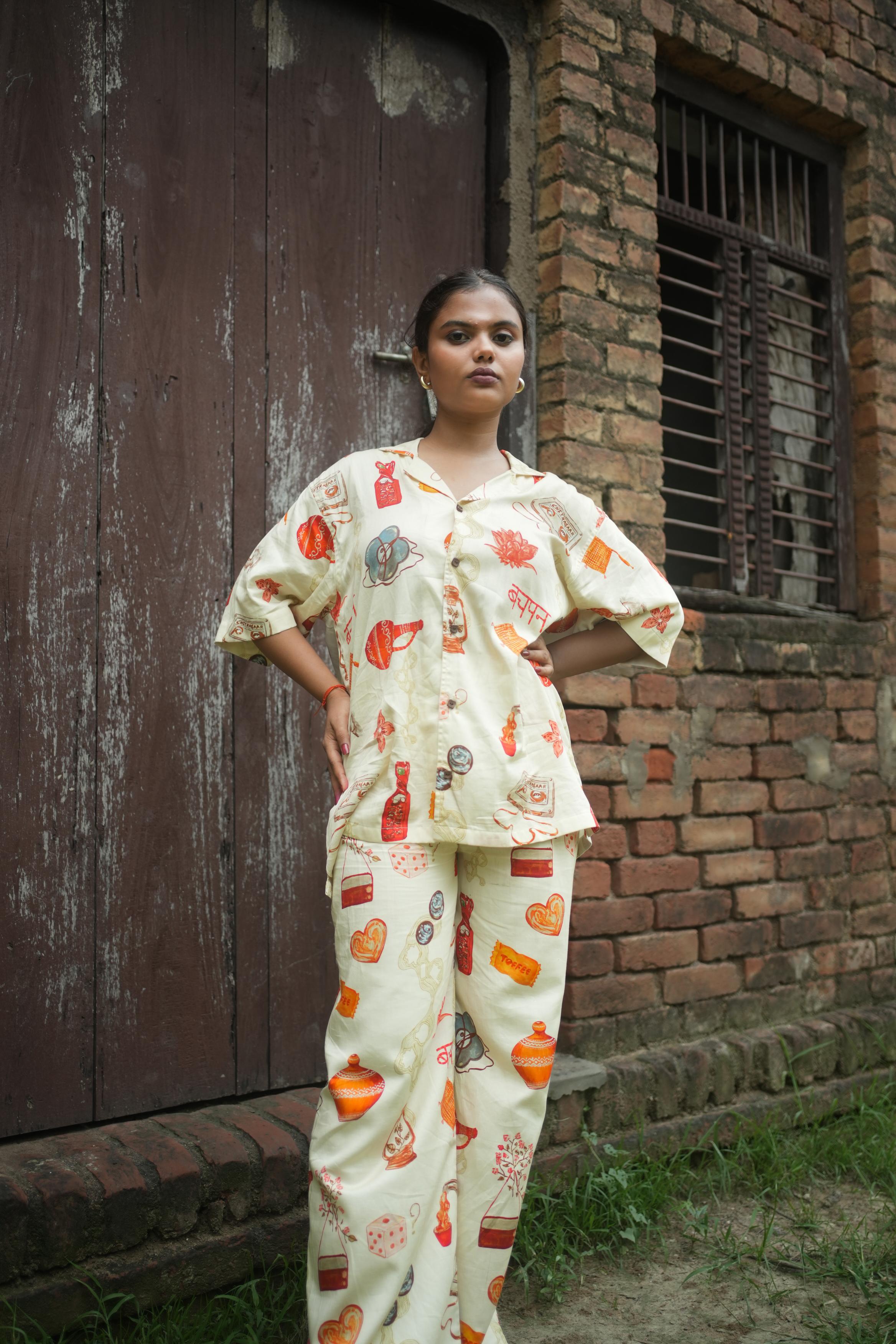BHOR CO-ORD SET IN GULLAK PRINT