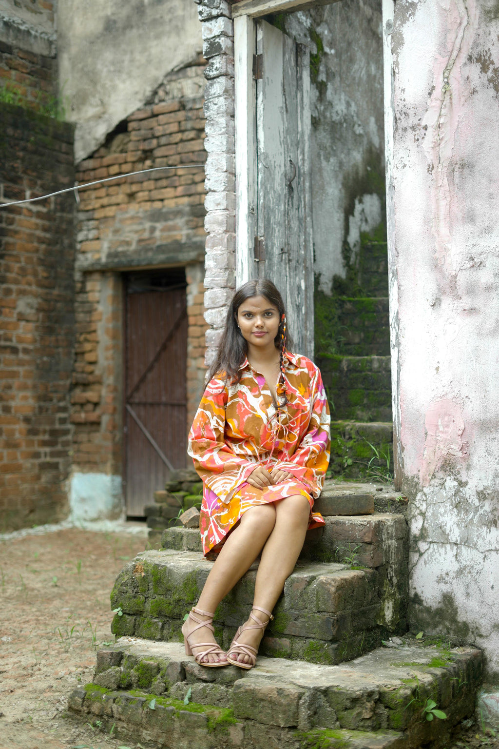 GUDIYA DRESS IN RASNA PRINT